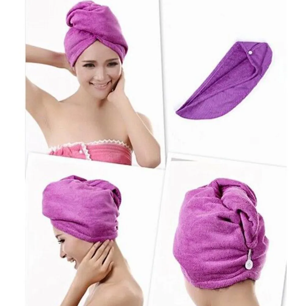 Quick Magic Suszarka Mikrofibry Włosy Szybki Suszenie Ręcznik Wrap Turban Bath Spa Hat Cap Gorro de Bano Spa