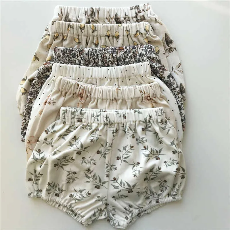 Piao Baby Summer Klädsuppsättningar kan använda som sömn Sest eller Play Passar Barn Boys Girls T Shirt Bloomers Outfit 210619