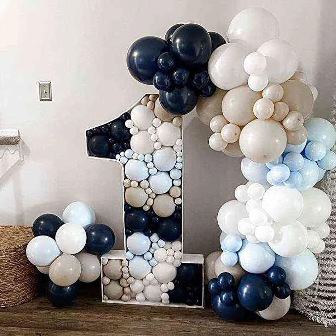 ballons de sable blanc 10 pouces ballon de douche de bébé rétro sauge vert kaki poussiéreux rose hélium air Globos pour fête d'anniversaire déco W220216