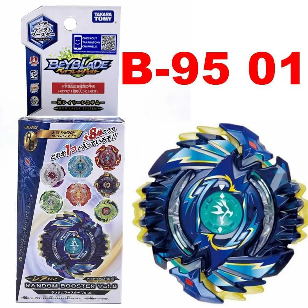 RReady Stock TAKARA TOMY BEYBLADE BURST B-95 Booster Vol.8 01 CONFERMATO SHELTER REGULUS.5S.Tw