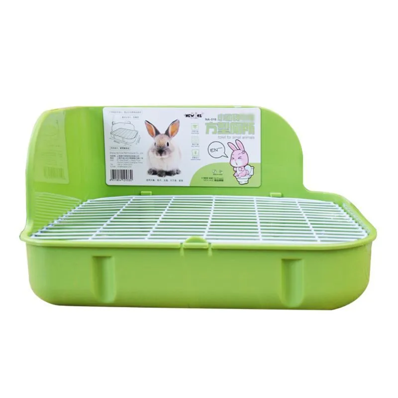 Haustiere Kaninchen Toilette Quadratische Bett Pfanne Töpfchen Trainer Bettwäsche Katzentoilette für Kleine Tiere Reinigungsmittel Drop Ship286H