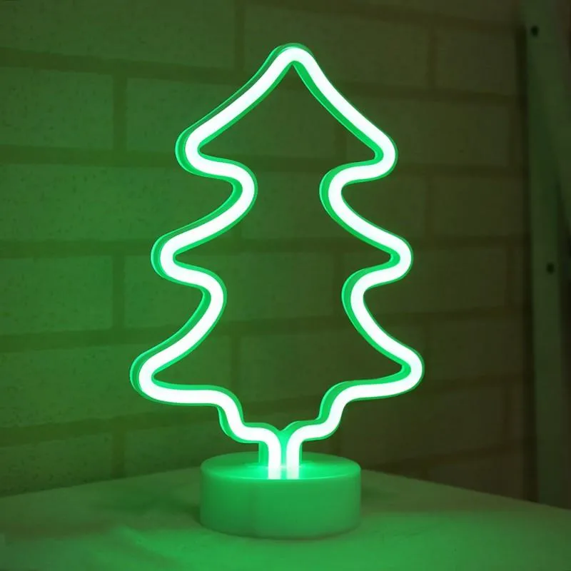 Decorazione feste Cuore Insegne al neon a LED Luce Cactus Solitario Cornuto Animale Bar Vetrina Camera Decorazioni la casa Lampadina regalo di Natale 266K