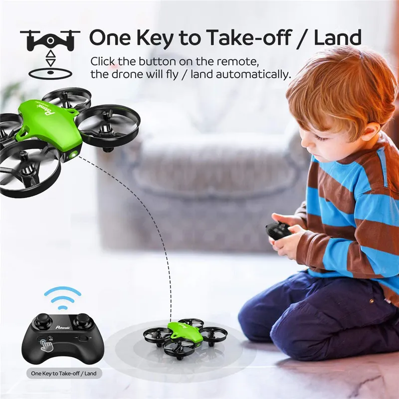 Potensic A20 Mini Drone voor kinderen Beginners Gemakkelijk te vliegen Headless-modus RC Helicopter Quadcopter Afstandsbediening met 3 batterijen 220216