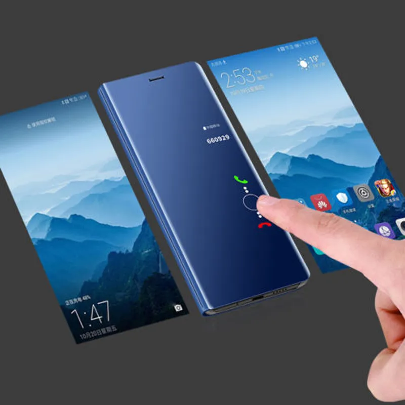 Smart Specchio Caso di Vibrazione Samsung Galaxy A51 A71 A50 A10 A40 S20 S10 S8 S9 Note10 9 8 più M31 M51 A30 A21 A81 Copertura Del Telefono