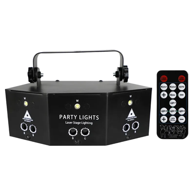 التحكم عن بعد 9-eye laser Party Stage Light High-Brightness Dmx Disco Lamp for Home KTV Halloween Christmas Decoration324i