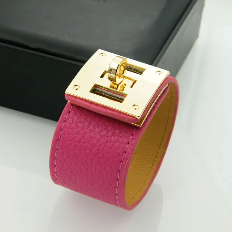 Novo design de moda de pulseiras de couro PU pulseiras para homens Muitas cores Bracelets de aço de titânio Jóias de joias de joias9081871