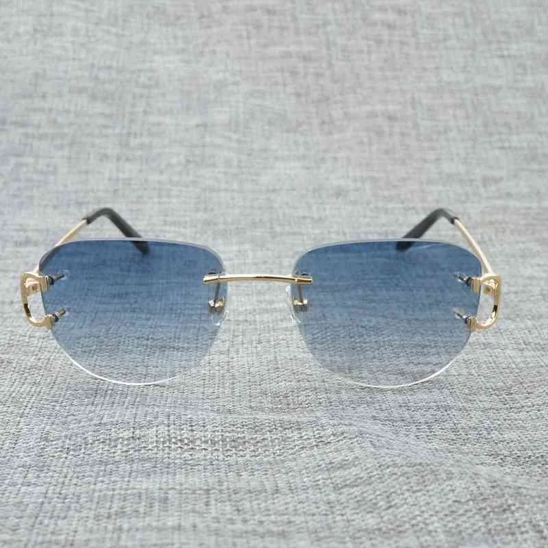 2024 Designer de luxe au large de concepteur de luxe Nouveaux lunettes de soleil pour hommes et femmes au large des lunettes de fil de fil vintage pour les lunettes d'été Frame Oculos Sol Las Gafas