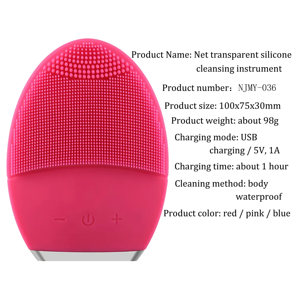 Strumenti la cura della pelle Scrubber elettrici il viso Mini vibratore Massaggiatore Spazzola la pulizia del viso Sonic Face Silicone Clean Beauty Foreoing Machine