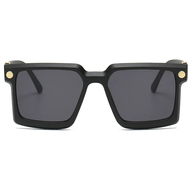L6929 Модные круглые солнцезащитные очки Солнцезащитные очки Дизайнерский бренд Черная металлическая оправа Темные стеклянные линзы 50 мм для мужчин и женщин Лучше 320P