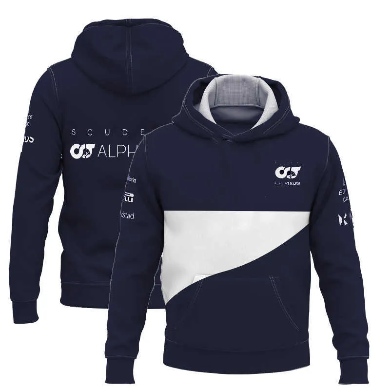 Vår/hösten Scuderia Alpha Tauri Team Men's and Women's Leisure Sports Hoodie Motorsports Extreme fans Jumper6944092