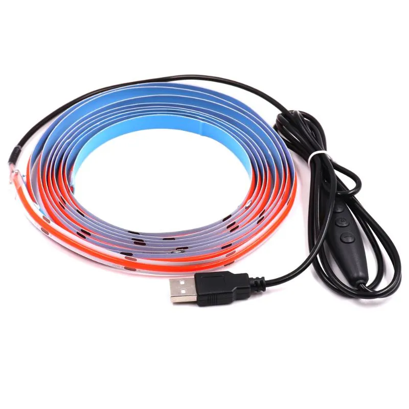 Streifen USB-betriebener 5V flexibler COB-Streifen mit Dimmer 1m 2m 3m weiche LED-Band-Lichtleiste 3000K 4000K 6000K Rot Blau Grün Farbe Decor347f