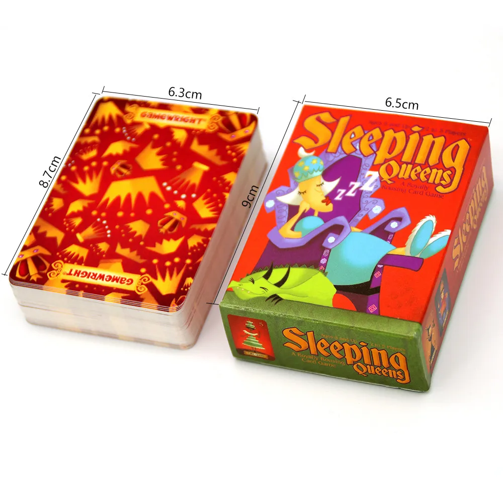Nouveau jeu de société anglais complet Sleeping Queens 2-5 joueurs pour cadeau de famille stratégie de réveil jouets amusants pour enfants