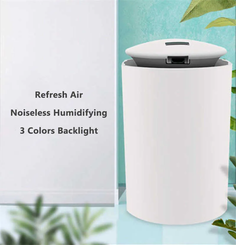 ELOOLE Mini humidificateur d'air pour bureau à domicile USB Bouteille Aroma Diffuseur LED Light Spray Mist Maker AirRefresher Humidification Gift 210724