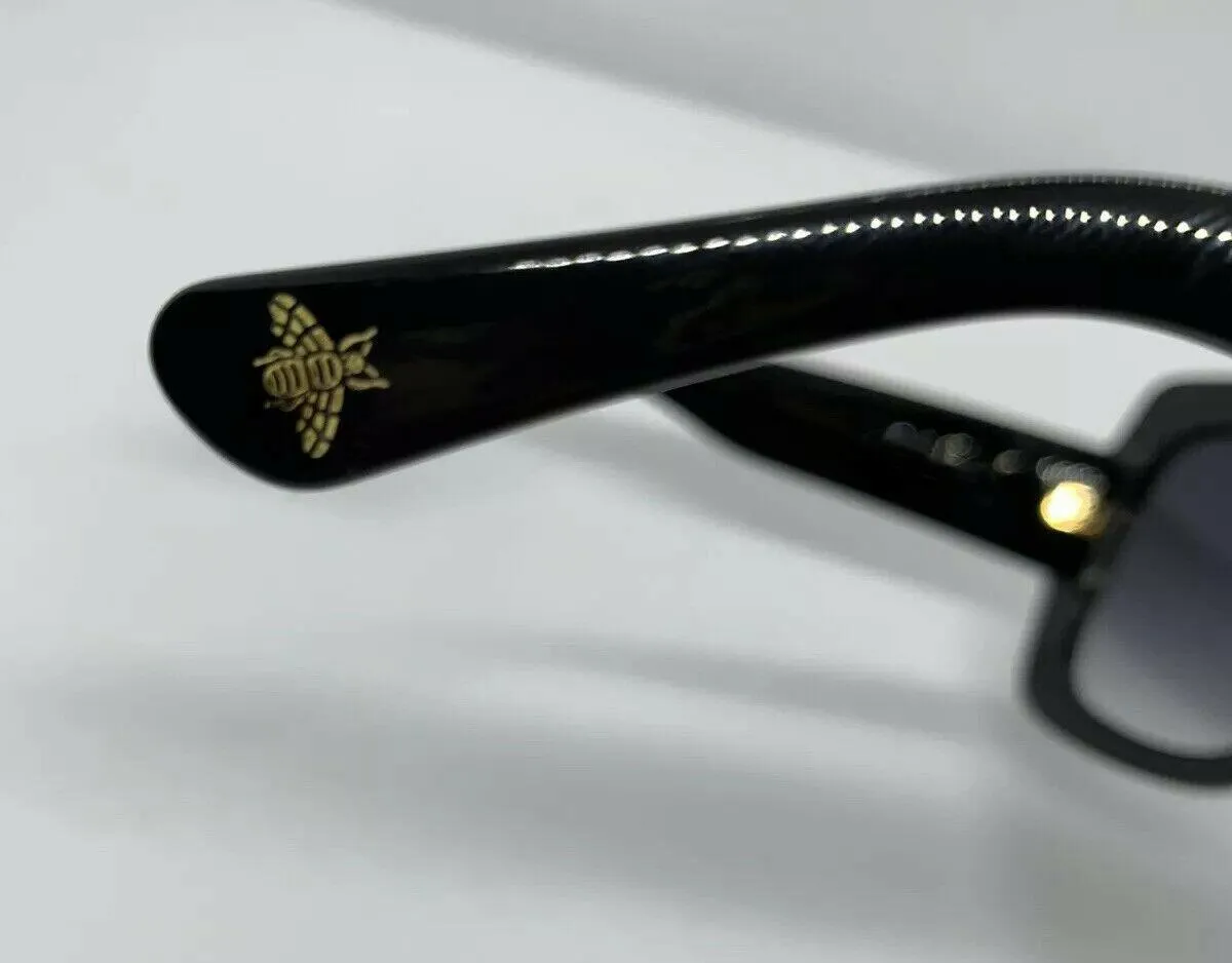 0083S Occhiali da sole quadrati oversize neri con lenti grigie design occhiali da sole protezione UV 0083 Occhiali da sole quadrati da donna 55mm Made in Italy 299n