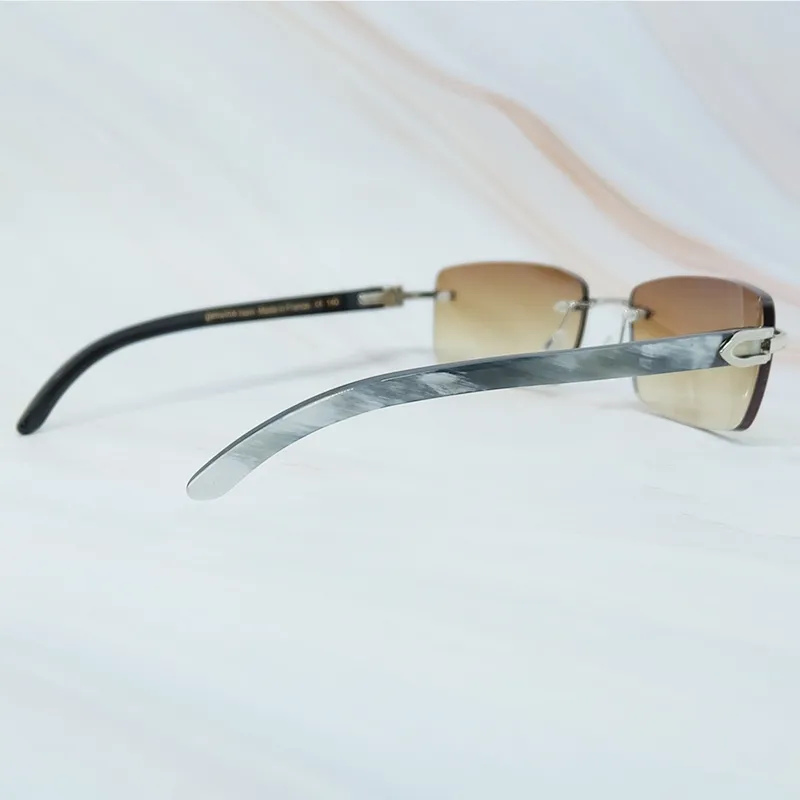 70 Off Online Store Designer Solglasögon Män lyxig buffel Sun Glasses Women Buffs Shades Eyewear Rimless Square Sungasse3981463