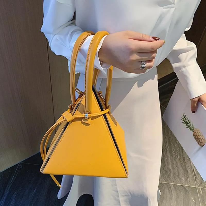 Designer Leather Handbag Mini Triangle Women Clutch Purse Hand Bag Lady Chains Tote Bags Portefeuille Femme Shoulder323m