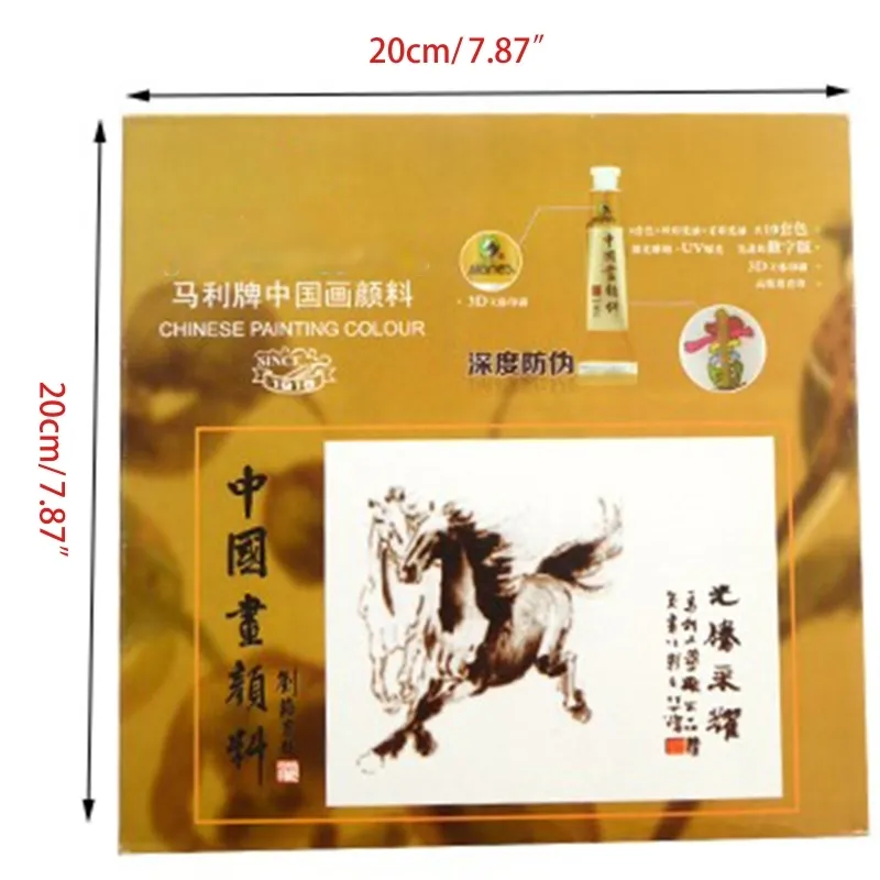 12 18 24 36 Couleurs 5 12 ml Peinture Chinoise Pigment Aquarelle Peinture Outils De Dessin pour Débutants Artiste Étudiants Art Supplies321e