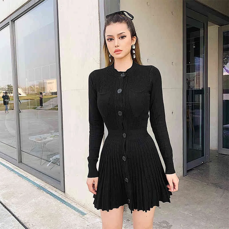 Black Knitted Dress (4)