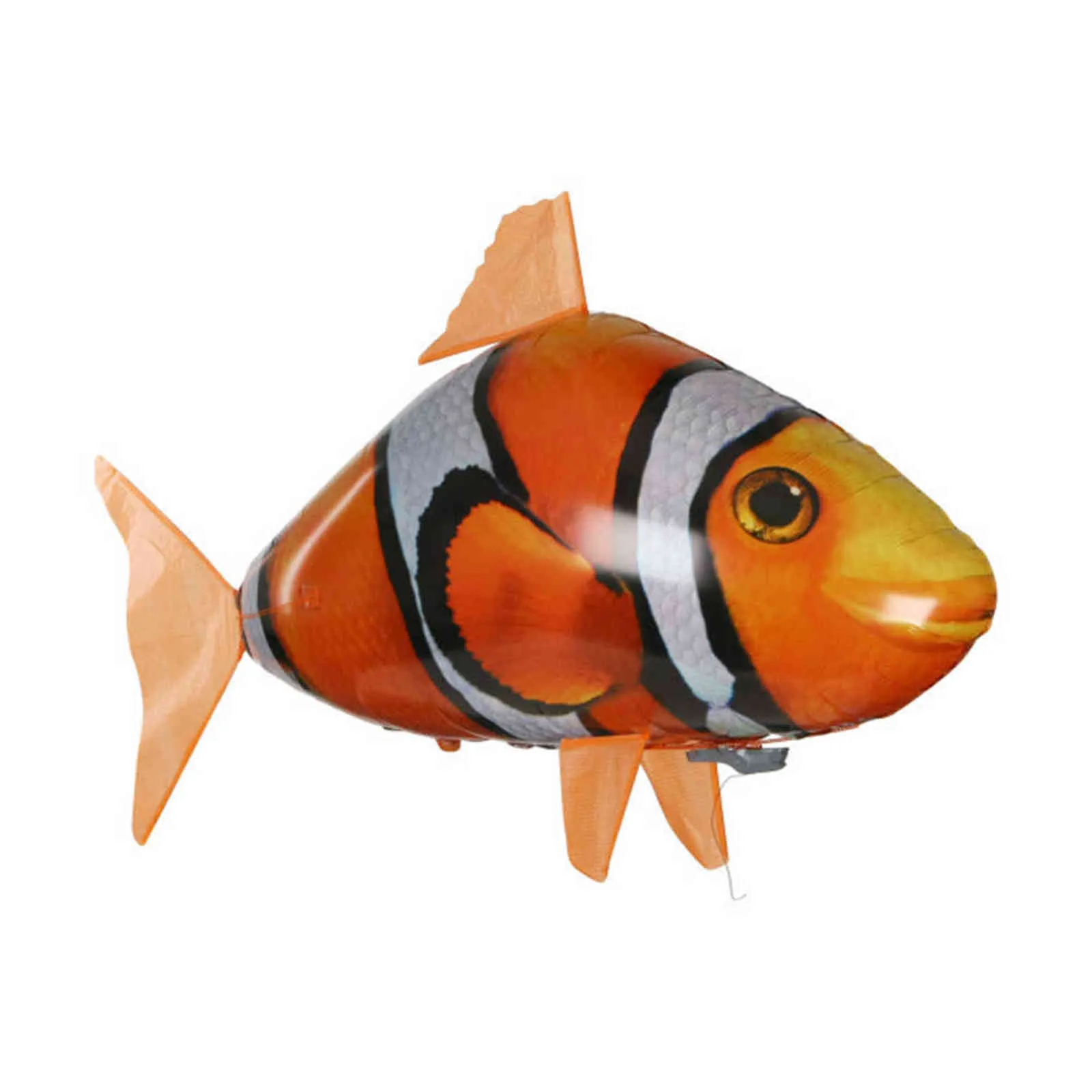 Creative Pilot Pilot Latający Ryby Shark Clownfish Elektryczne powietrze Nadmuchiwane Latające Ryby Party Decoration RC Animal Toy 211027