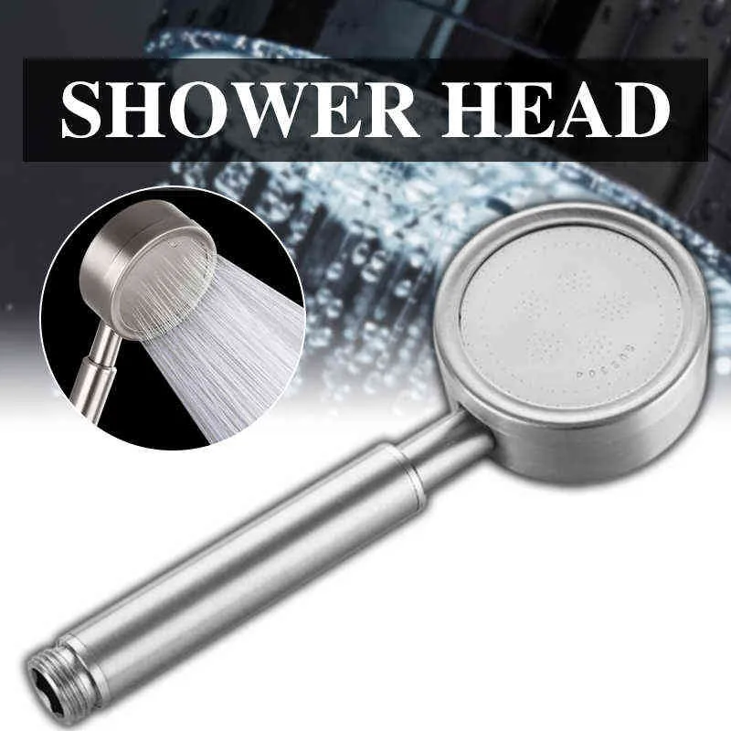 304 Stainless Steel Shower Head Pressure Booster Water Saving Bathroom Technical Thermal Insulation Shower Head Rainfall H1209