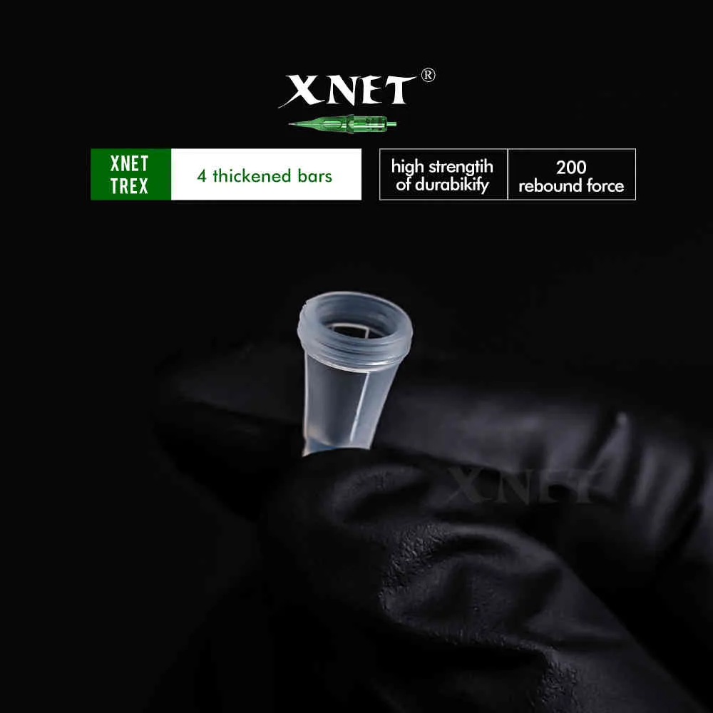 XNET Trex Tattoo-Patronennadeln, 20 Stück, 1RL, 3RL, 1RM, 5RM, sterilisierte Einweg-Sicherheits-Tattoonadeln für Patronenmaschinengriffe 210323
