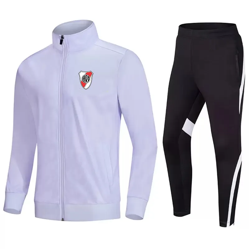 Club Atletico River Plate Men's Tracksuits Football Wear Uniform Soccer Jacket Sportwear Quick Dry Sports Training Running B306P