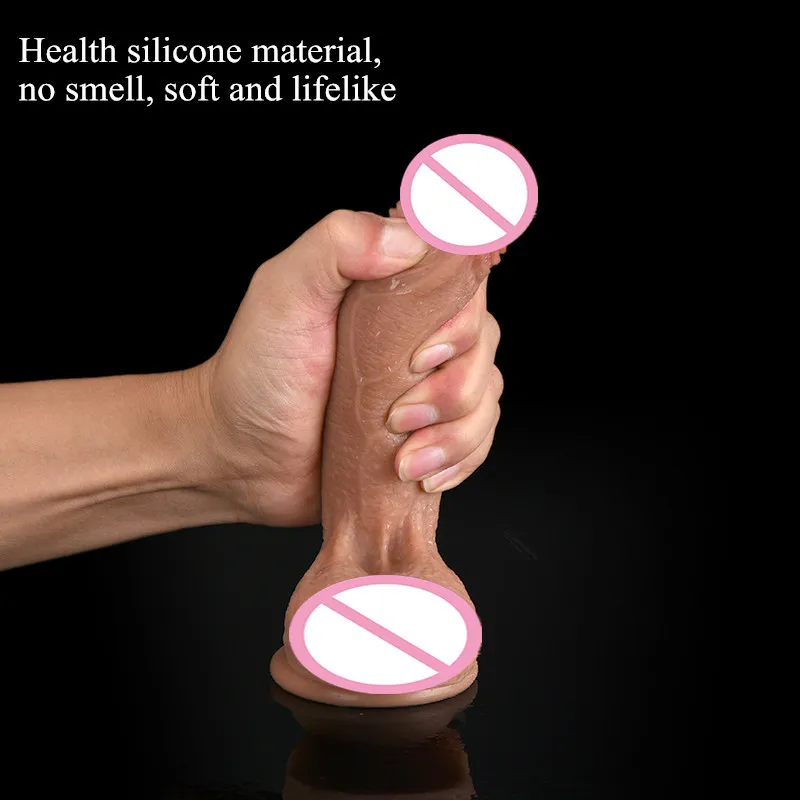 Yutong Consoladores grandes et réalistes de 7/8 pouces pour femmes, pénis en silicone avec ventouse pour stimulation naturelle du point G