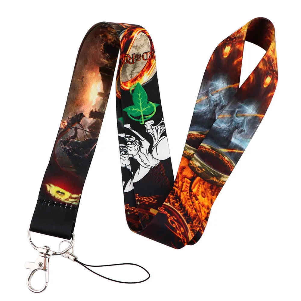 10st / J2852 Movie Lanyard Keychain Lanyards för Keys Badge ID Mobiltelefon Rope Neckrems Tillbehör Gåva