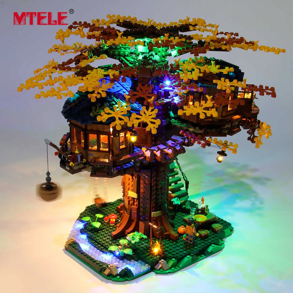 Mtele Brand LED Light Up Kit för 21318 Idéer Serie Tree House Q0624