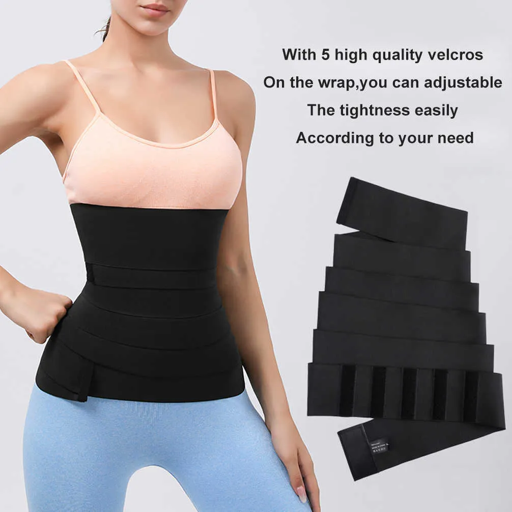 여성 허리 트레이너 Shapewear 벨트 배꼽 배가 랩 랩 허리 셰이퍼 Fajas 슬림 모델링 벨트 바디 셰이퍼 붕대 랩 랩 코르셋 허리 223697209