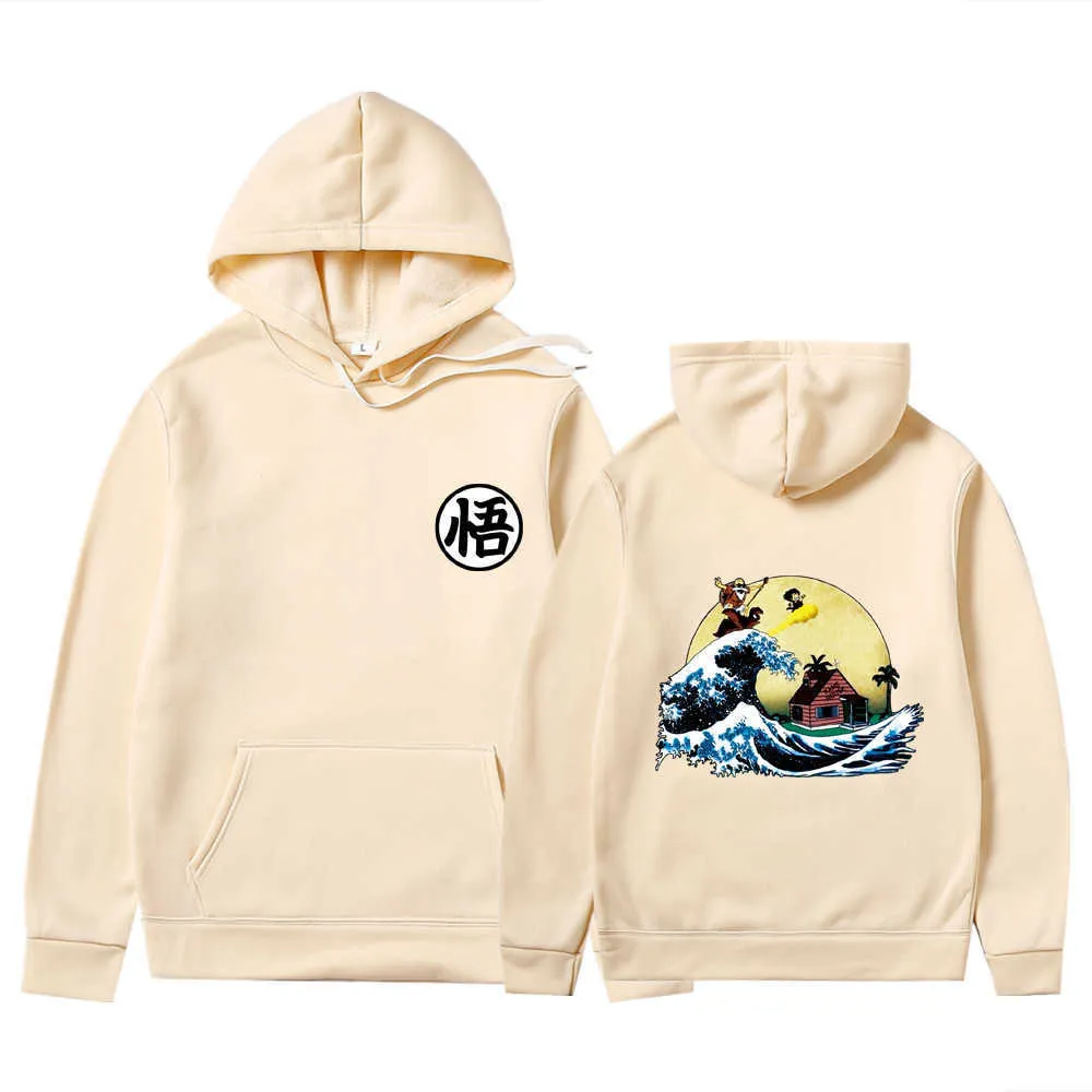 Hommes Hoodies Sweats Automne Hiver Mode tortue Goku imprimer Sweat À Capuche Hommes Femmes Surdimensionné À Capuche Streetwear Vêtements H0910