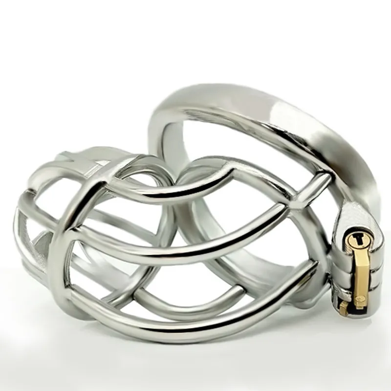 Massage FRRK Ergonomic Stainless Steel Stealth Lock Male Device Cock Cage Adult Game Sex Toys For Men Arc and Round Penis Ring7301684