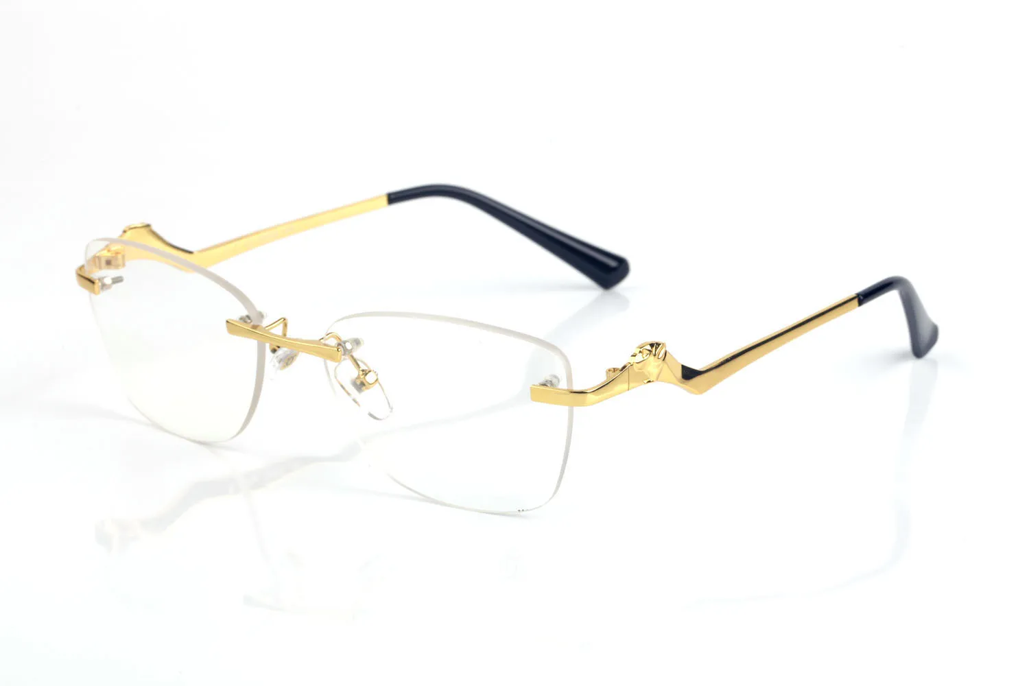 Vintage Bezprzewodowe okulary przeciwsłoneczne projektowanie marki okulary przeciwsłoneczne dla mężczyzn metalowy maleńki stop z drutu nieregularny rama przezroczystą soczewkę żeńskie męskie okulary l3148