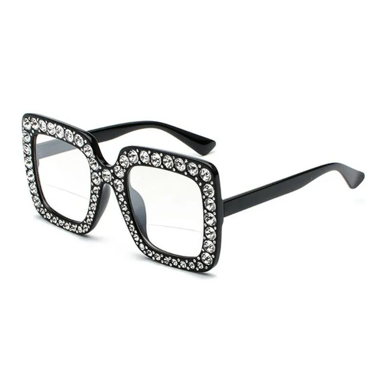 Gafas de sol bifocales antiluz azul, lupa para lectura para mujeres y hombres, gafas para presbicia con montura de diamante NX330Y
