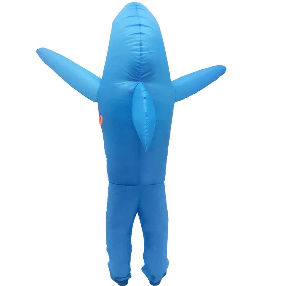 Mascot CostumesNew Inflatable Shark Costume Adult Blow Up Mascot Halloween Costumes For Women Men Animal Cartoon Fancy DressMascot doll cos