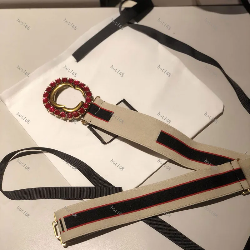 Djur Buckle Fashion Belts Classic Elastic Webbing Belt för kvinnor Färgstång Mönster Kvinnlig klänning Girdle Designer Womens Strap WAI294F