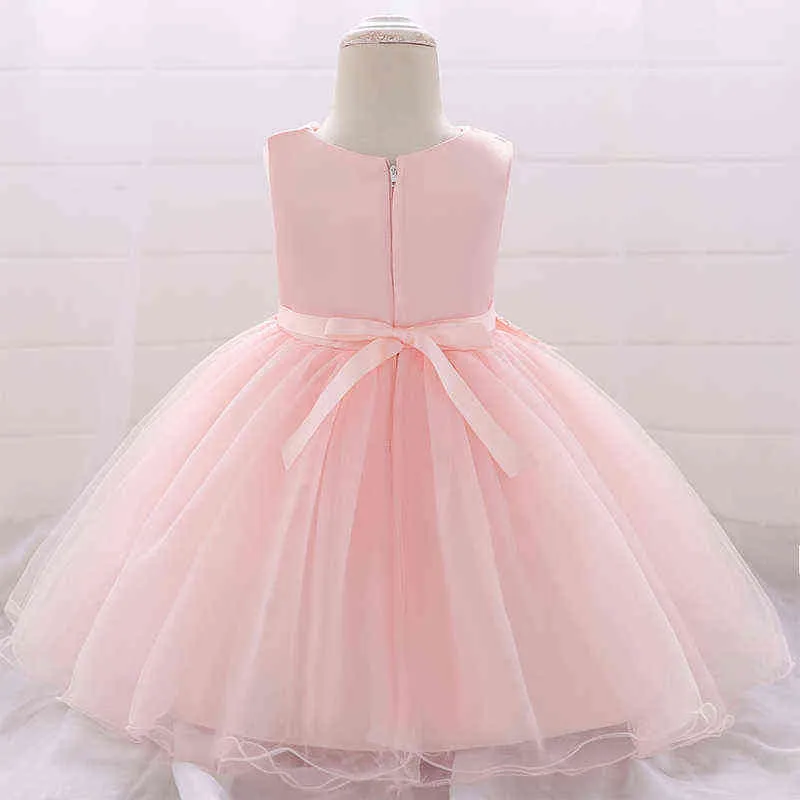 NOUVEAU 2021 Automne nouveau-né bébé vêtements bébé fille robes robes de mariée bébé pour filles fête première anniversaire robes princesse g1129