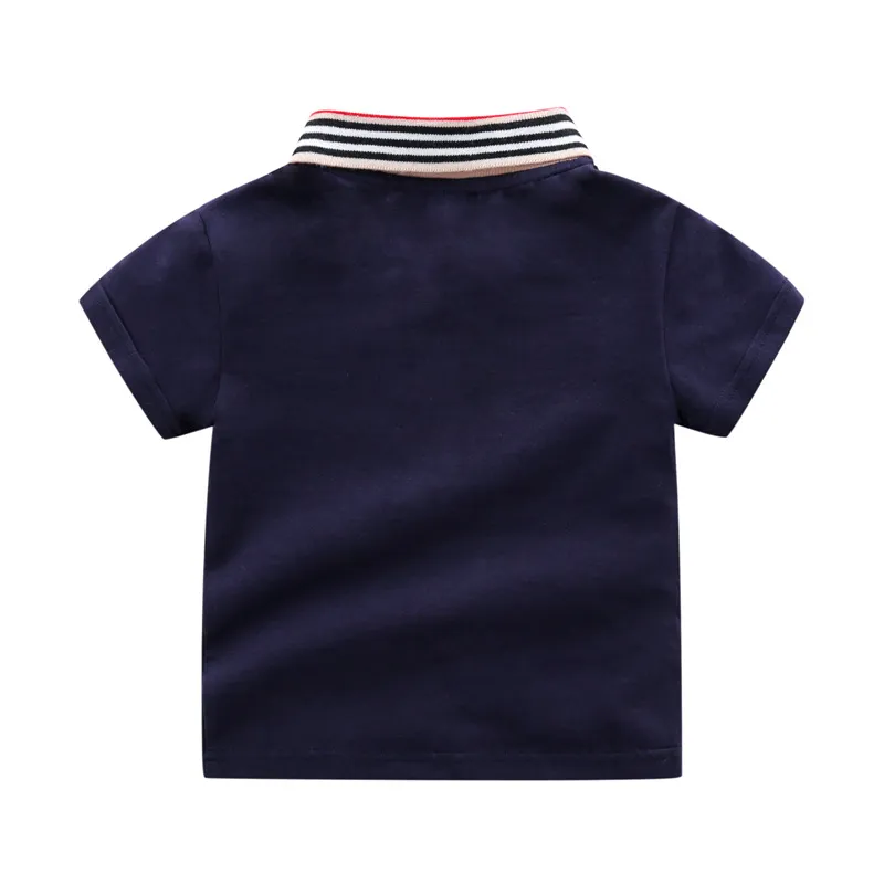Summer T-shirts Litt Boys Clothes Short Seve Polo Shirts Casual Sport Tee Tops Girls Costume Designers Clothes 1-6Y