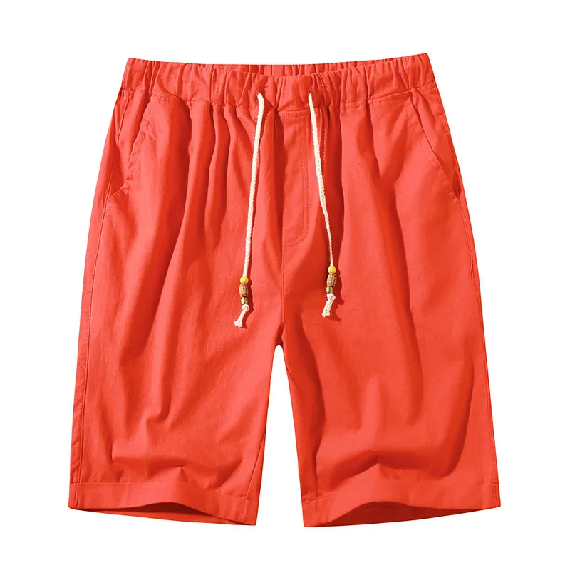 Shorts solides hommes lin été course entraînement décontracté hommes pantalons courts plage vacances en plein air conseil Shorts Jogger pantalons de survêtement 210524