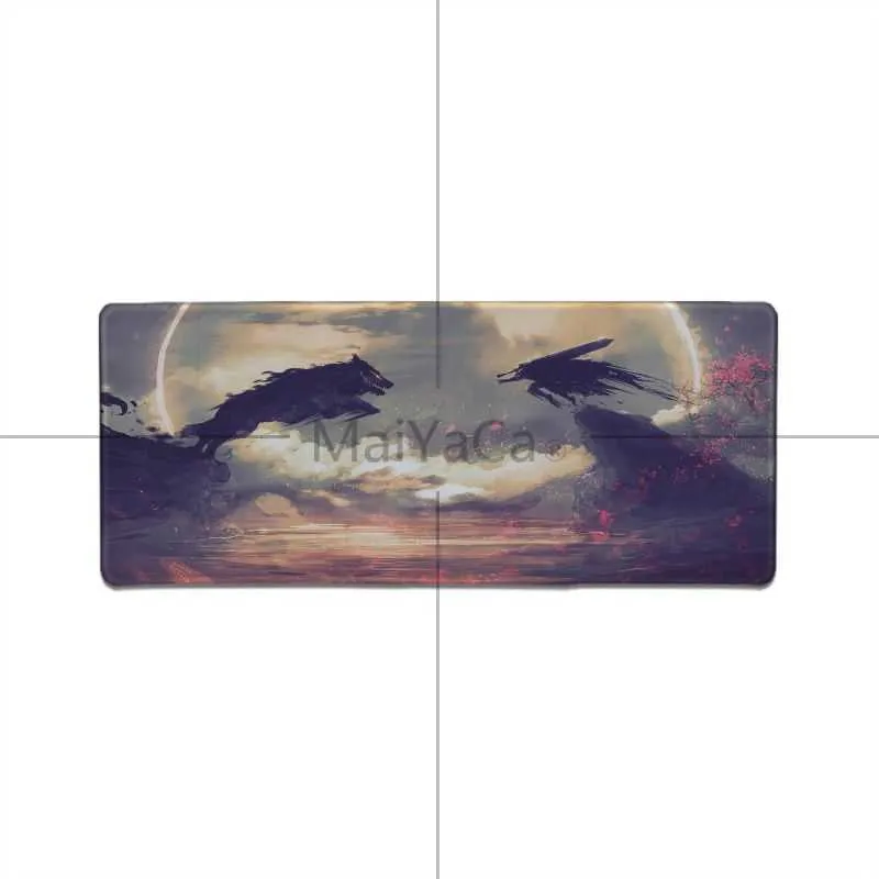 Maiyaca Cool New Berserk anime Souris en caoutchouc Tapis de souris de bureau durable aniem Bonne qualité Bord de verrouillage grand tapis de souris de jeu Y0713282C