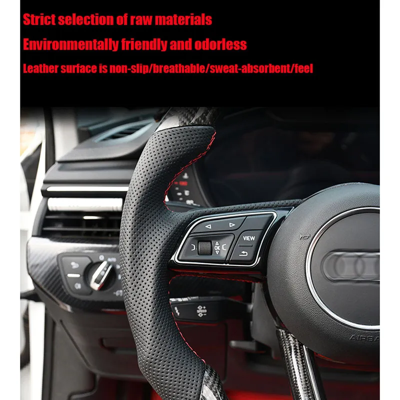 ينطبق على جميع سلسلة AUDI المعدلة عجلة القيادة من ألياف الكربون