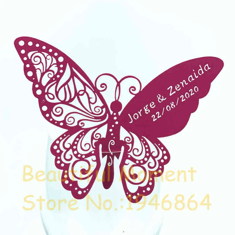 butterfly place name card