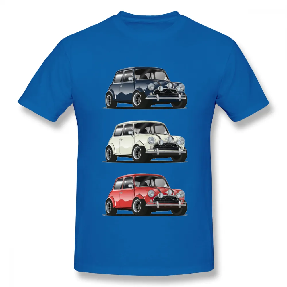 Retro THE ITALIAN TRIO Mini Cooper T Shirt Popular Car Hipster Style Tee Short Sleeve Tops