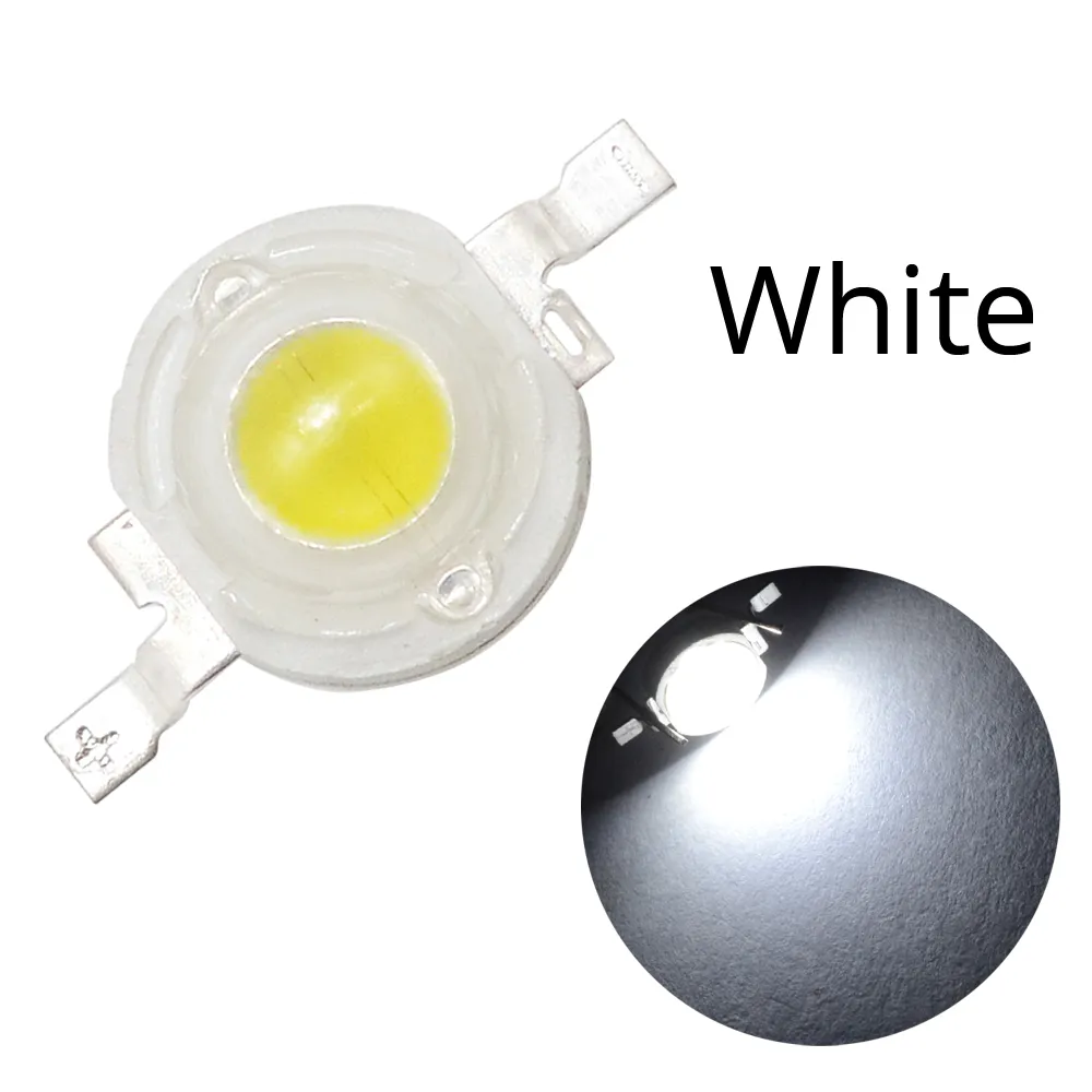 1W / 3W High Power LED Wit Rood Groen Blauw Geel 100-120LM Chip Kralen 4 Gold Lines Emitter Diode Lamp Lamp voor DIY Licht