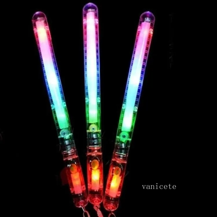 Party Favor Clignotant Baguette LED Glow Light Up Stick Coloré Glow Sticks Concert Party Atmosphère Props Festive Noël T2I52958