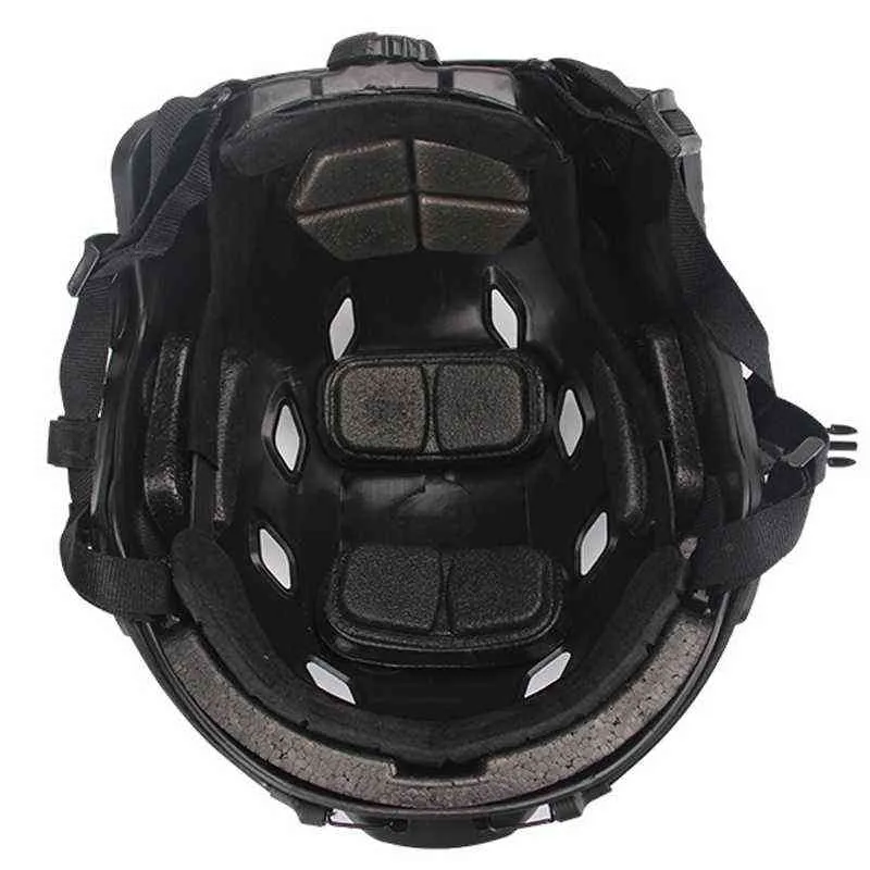 2021 CS field tactical equipment adapter tactiacl Paintball Game helmet Airsoft Skull Skeleton protective mask Full Face Helmet W220311