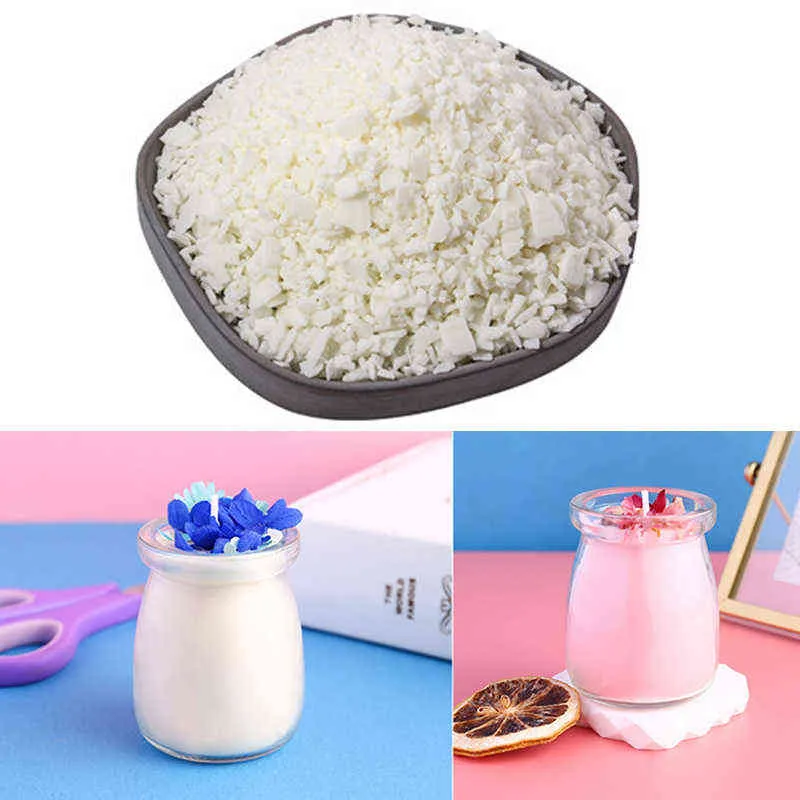 Doğal Soya Balmumu Mum Hammadde DIY Mum Yapımı El Sanatları Balmumu Mum Yapımı Sızdırmazlık Balmumu Aksesuarları 0.5 / 1 KG H1222