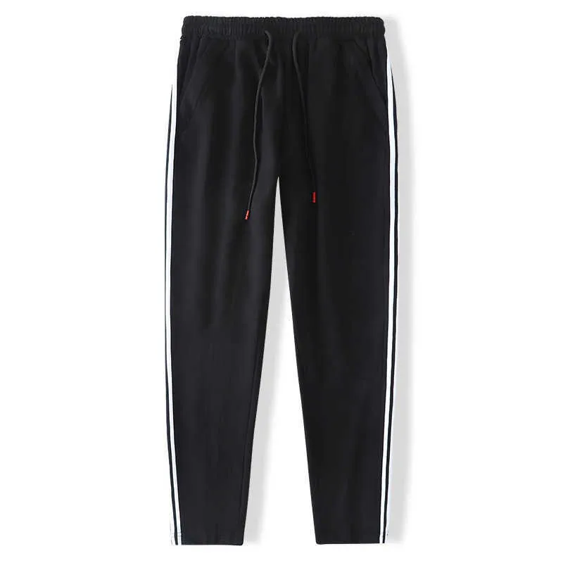 Joggers pantalons de survêtement hommes chinois Street Wear coton pantalon sport survêtement pantalon pour grande taille 8xl 7xl rayé homme 210715