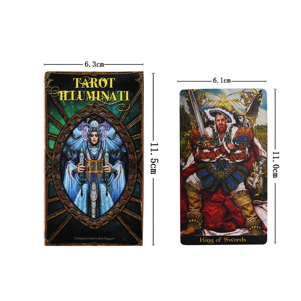 Illuminati Kit Cards Oracless Deck Card et Electronic Guide Game Toy Tarot Divination E-Guide Book