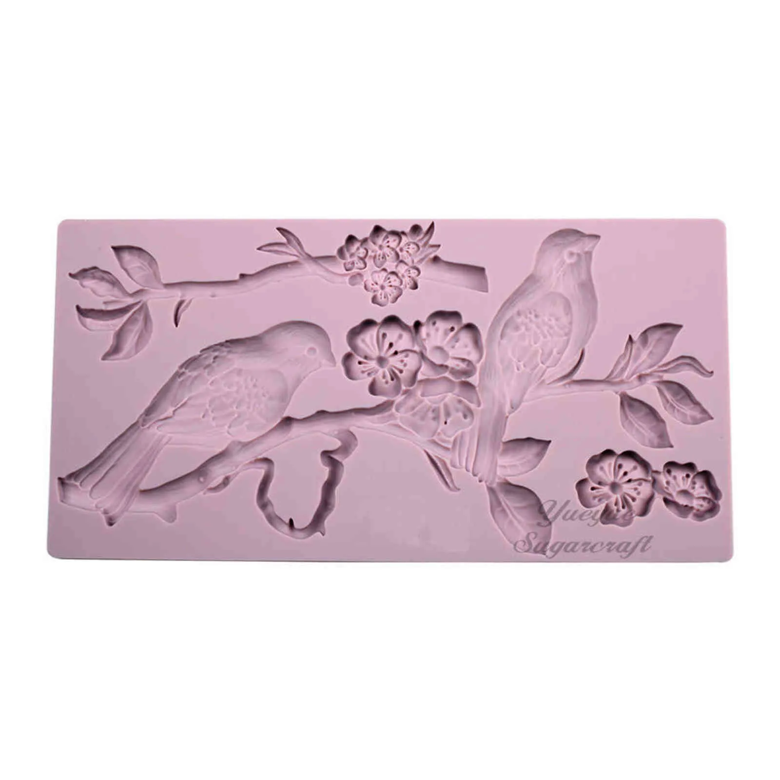 Molde de pastel de silicona de pájaros moldes de fondant herramientas de decoración de pastel